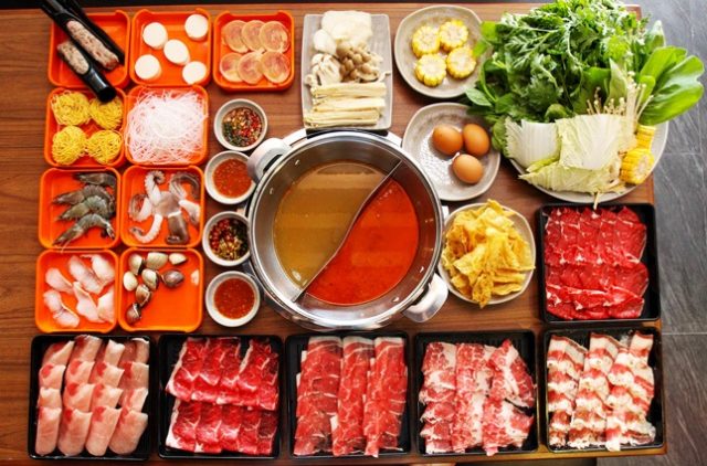 Combo Lẩu Haidilao Hải sản và bò Đan Mạch Cà chua
