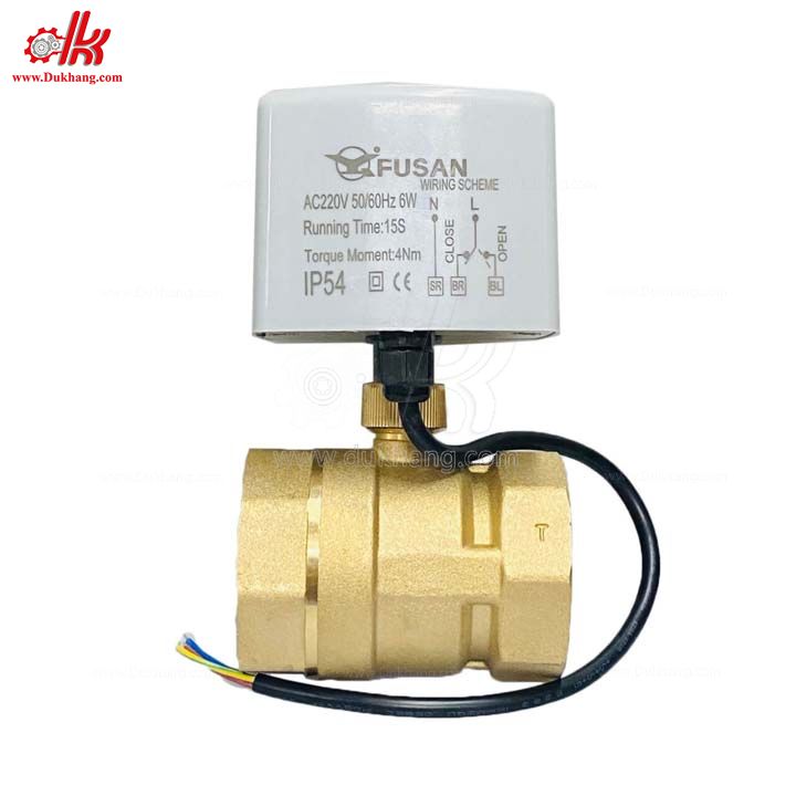 Van điện đóng mở nước BVE 3 dây