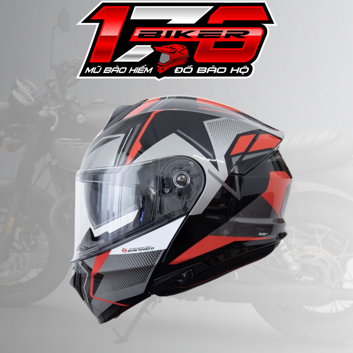 Mũ bảo hiểm fullface lật hàm yohe 935 2 kính - biker 176 - mũ bảo hiểm & đồ bảo hộ vũng tàu