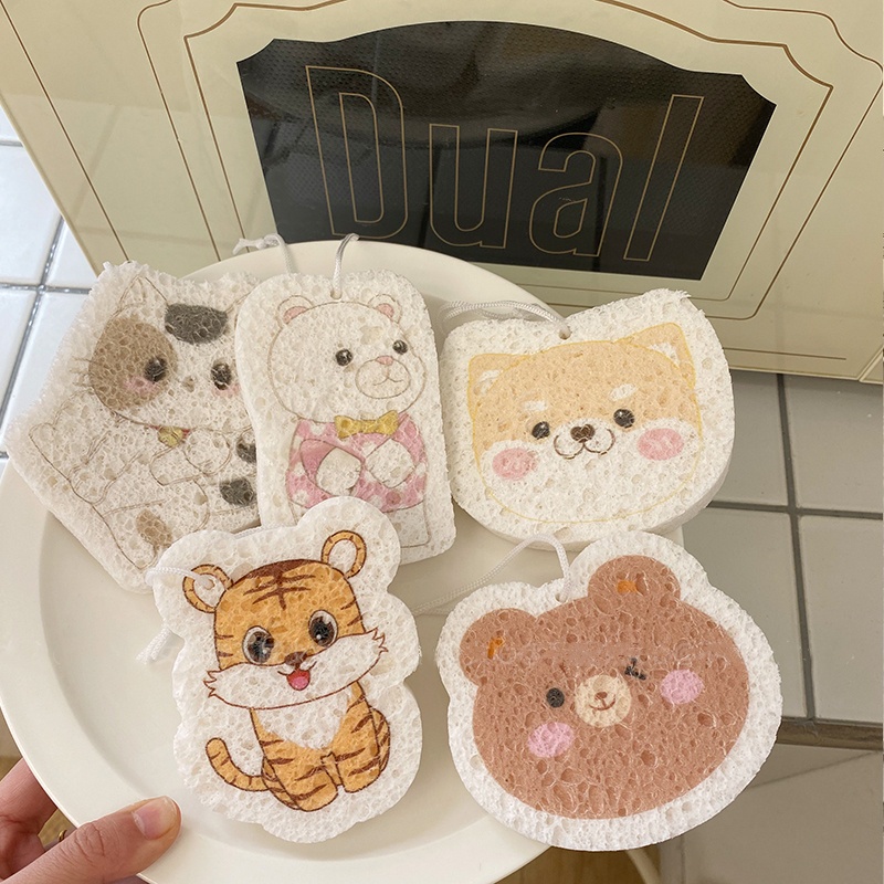 Miếng bọt biển rửa chén hình hoạt họa đáng yêu, Miếng rửa bát cute
