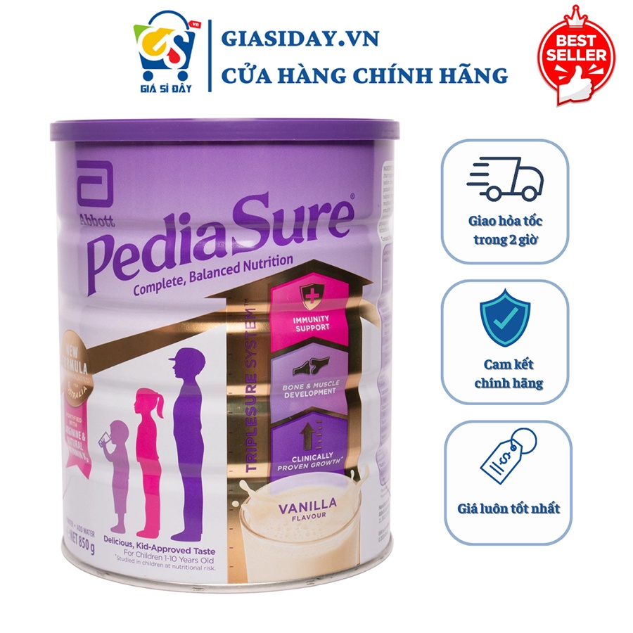Date 2024 PediaSure Australia vanilla purple cap formula milk 850g