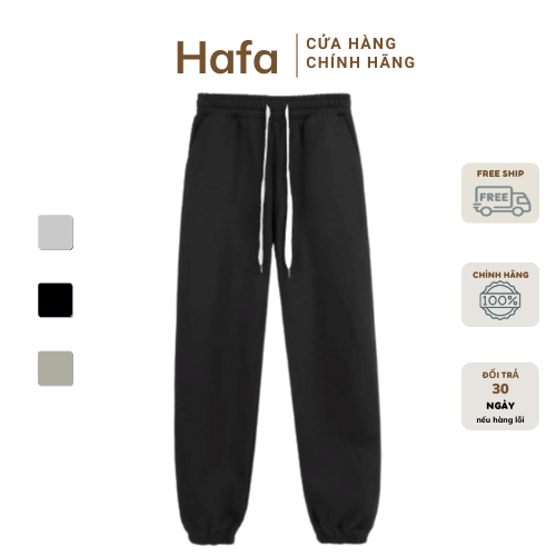 Quần jogger nam nữ trơn basic phong cách thể dục thể thao năng động cá tính unisex