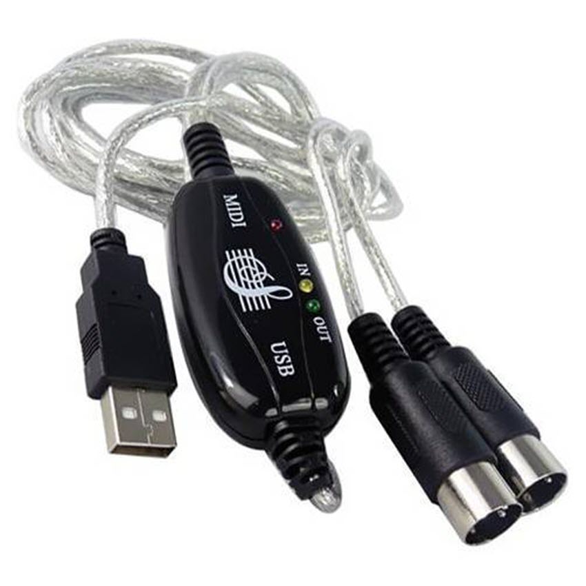 Dây cáp Midi to USB Cable cho Organ, Máy tính, Keyboard, Piano BC-08C