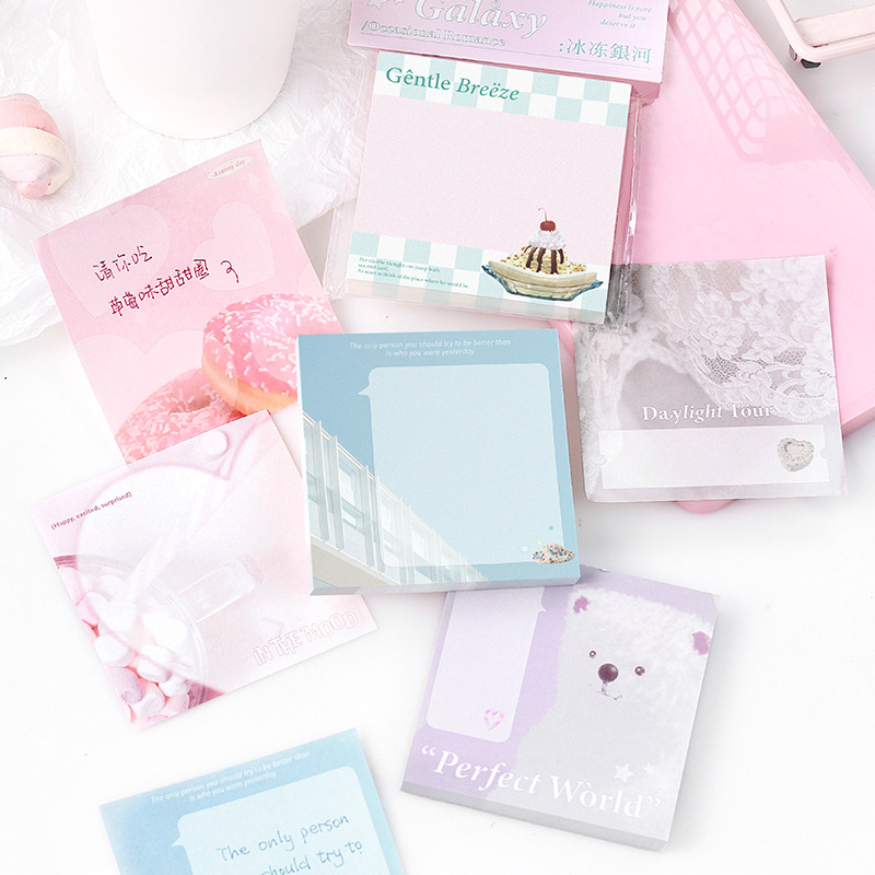 Giấy note - tập 100 tờ giấy ghi chú note for romance memo pad