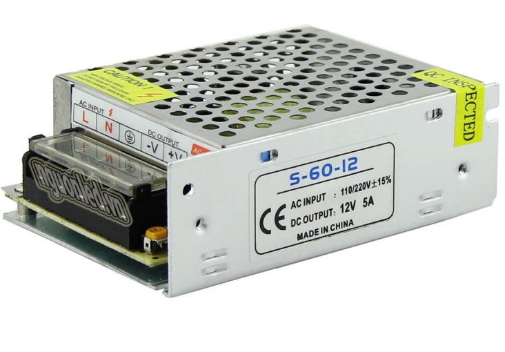Bộ biến áp nguồn tổ ong adapter đổi nguồn 220V sang 12V 5A nguồn camera đèn Led Power Supply S-60-12