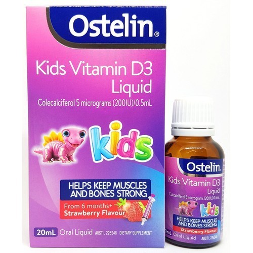 Bổ sung Vitamin D3 Ostelin Kids Vitamin D3 Liquid chai 20ml