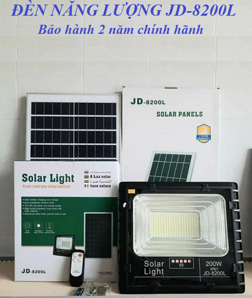 Đèn năng lượng mặt trời jd-8200l