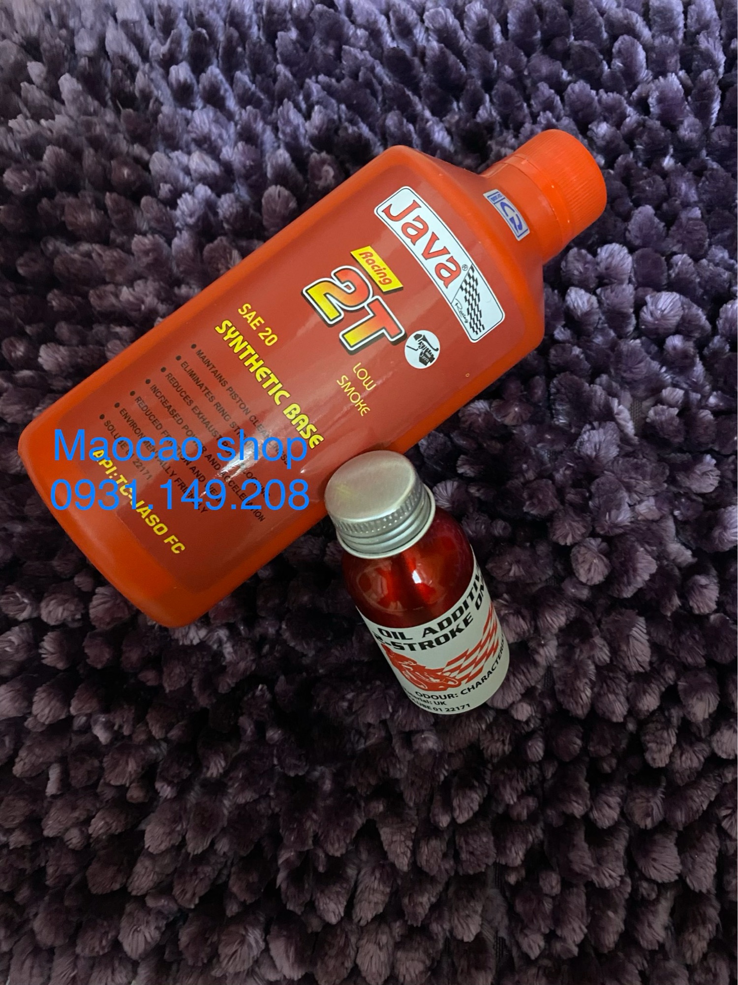 Combo nhớt 2t Java và tinh dầu thơm