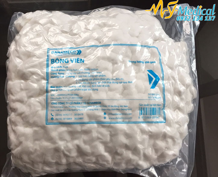 Bông gòn viên y tế Danameco 500 gr