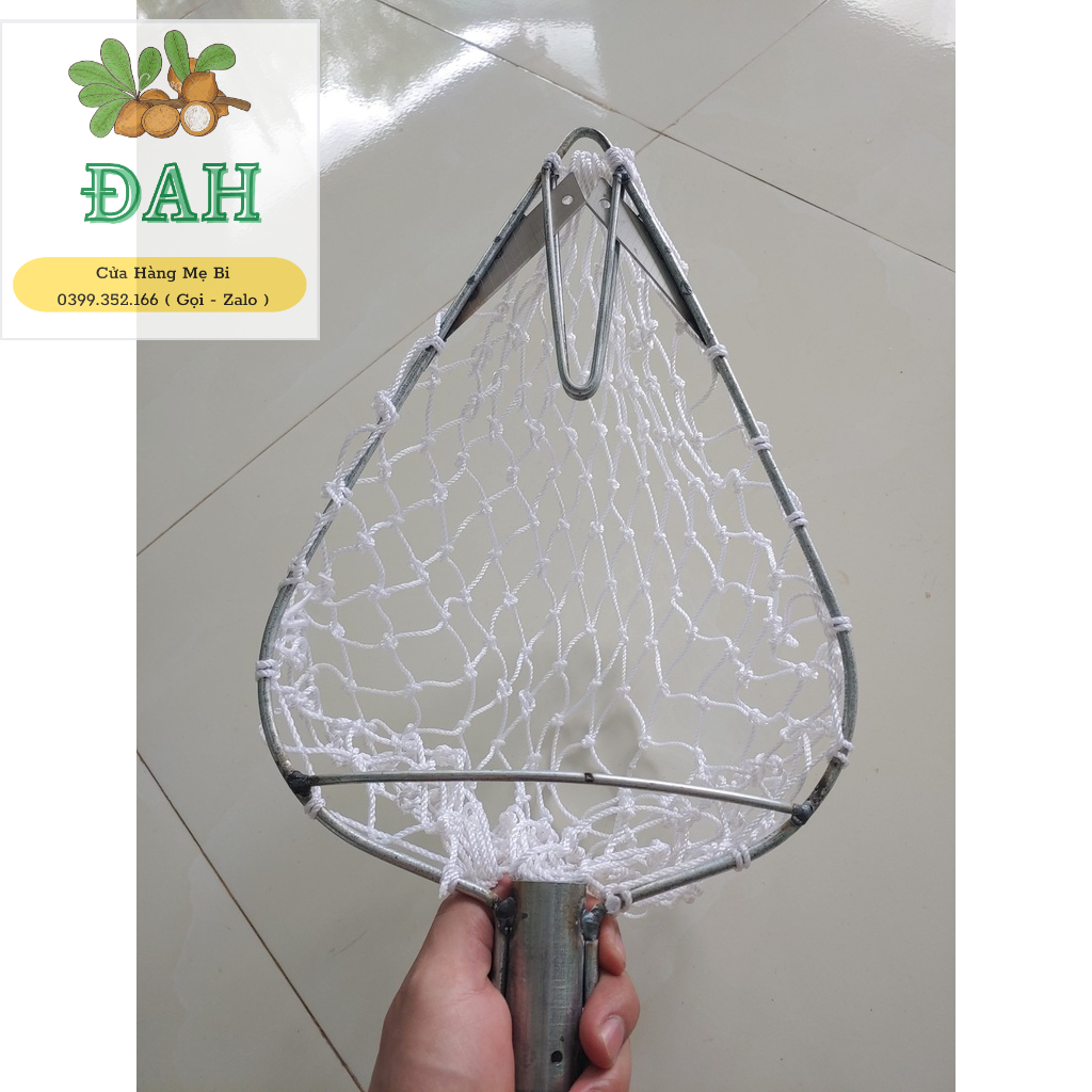 Vợt hái trái cây có lưỡi cắt hái trái tiện lợi kích thước 20x40cm
