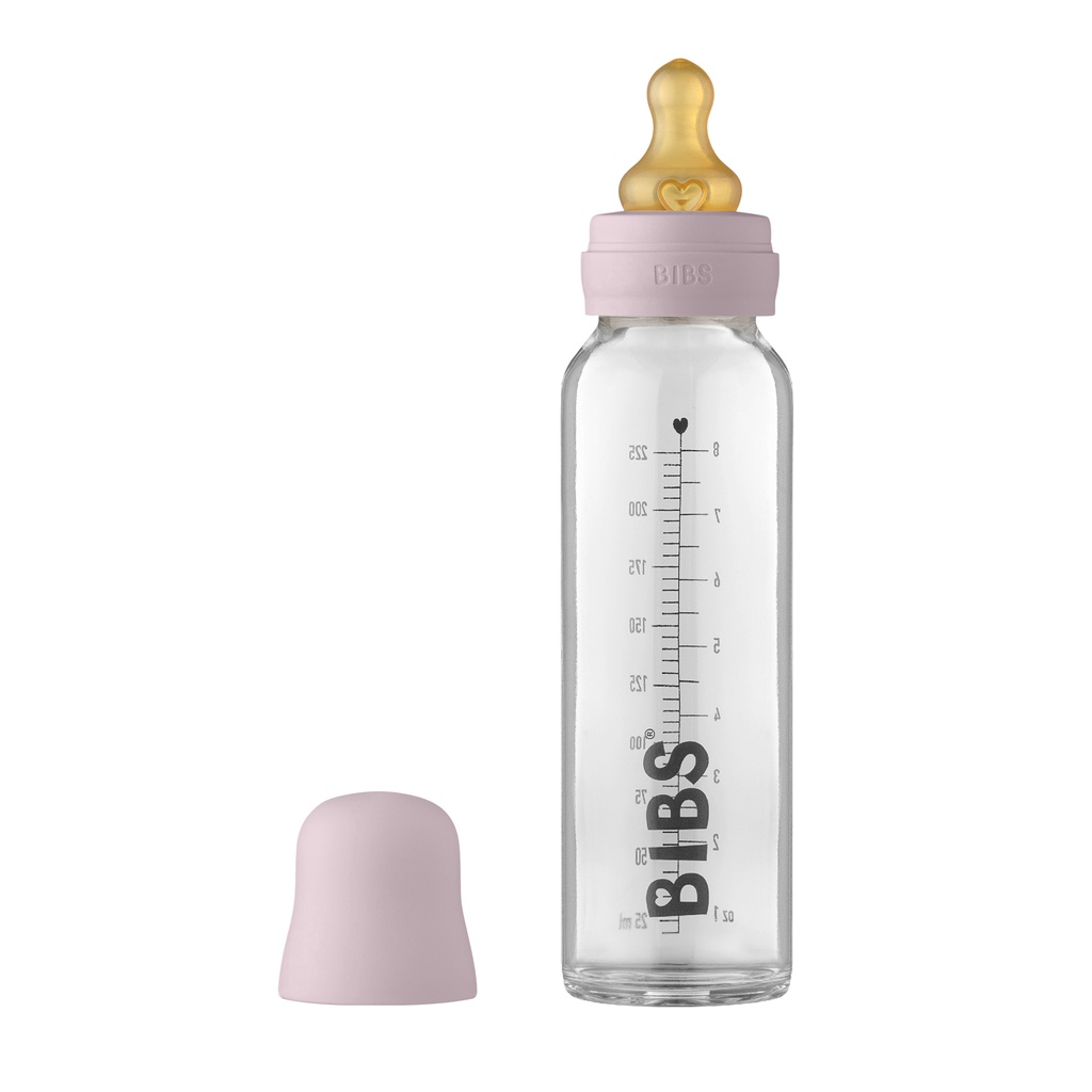 Set Bình Sữa Cho Bé BIBS Chính Hãng Chất Liệu Thủy Tinh Dung Tích 110ml/225ml