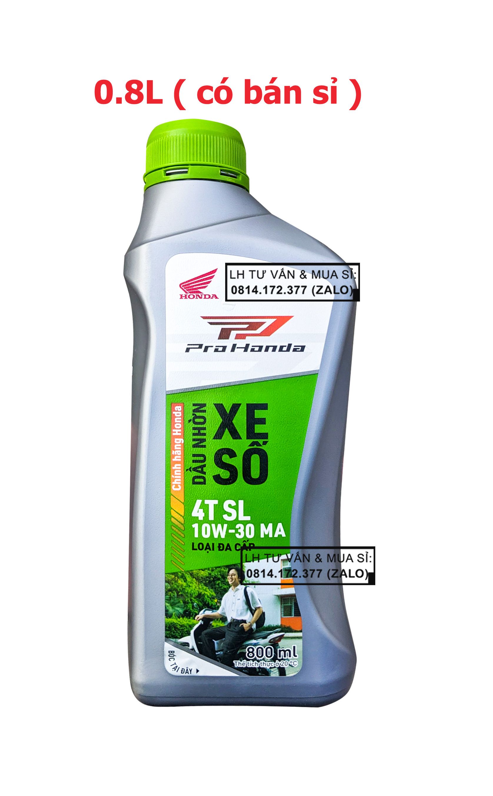 Dầu nhớt xe số Honda Pro 10w30 800ml (0.8L) và Giá sỉ nhiều chai