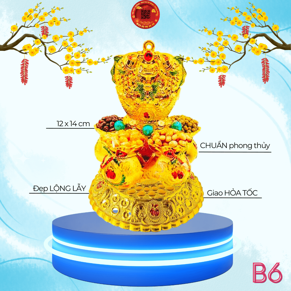 Bông Tỏi Ông Địa Ngũ Hành Cá Tài Lộc - TỎI CÁT TƯỜNG
