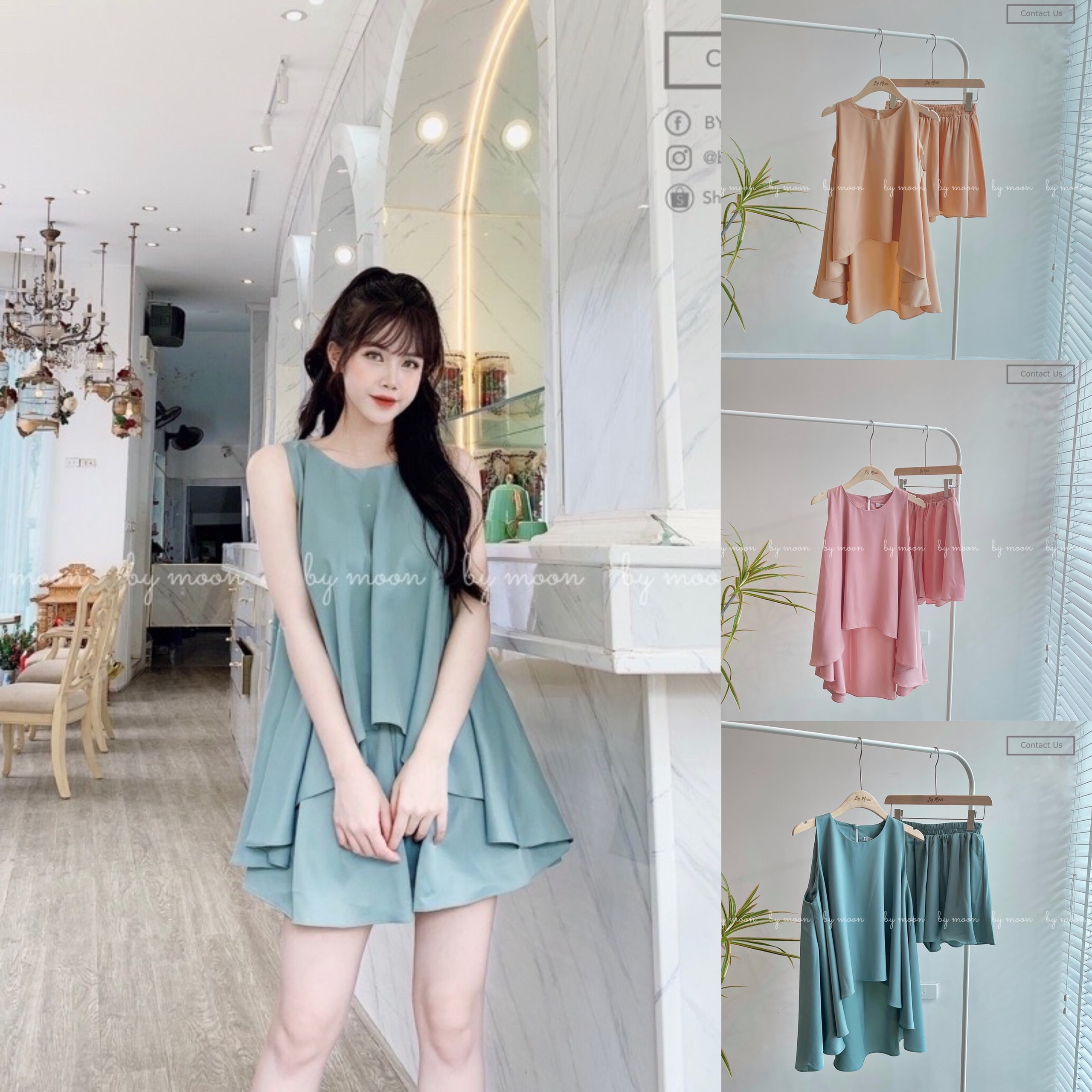Bộ lụa cao cấp , bộ mặc nhà đẹp ⚡️ Miễn ship ⚡️ Set đồ bánh bèo