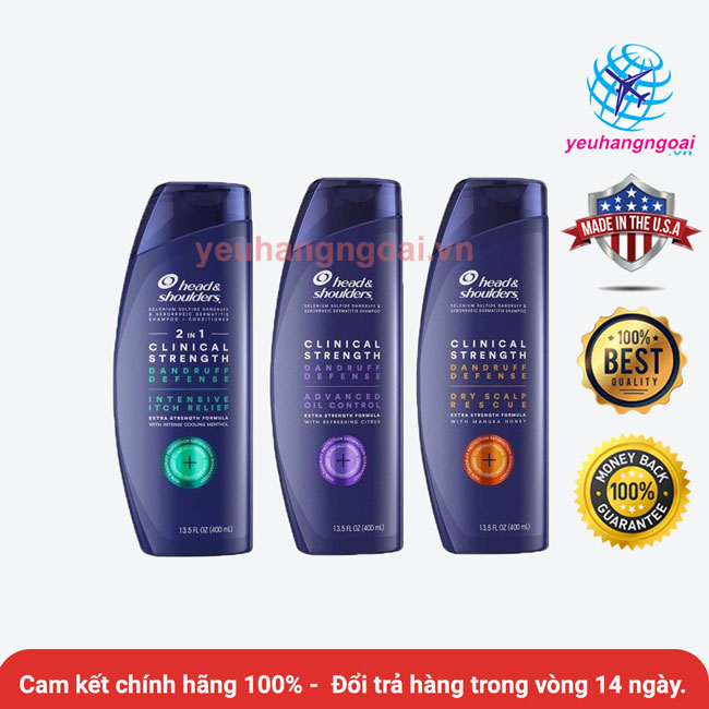 Dầu gội head & shoulders 400ml của mỹ.