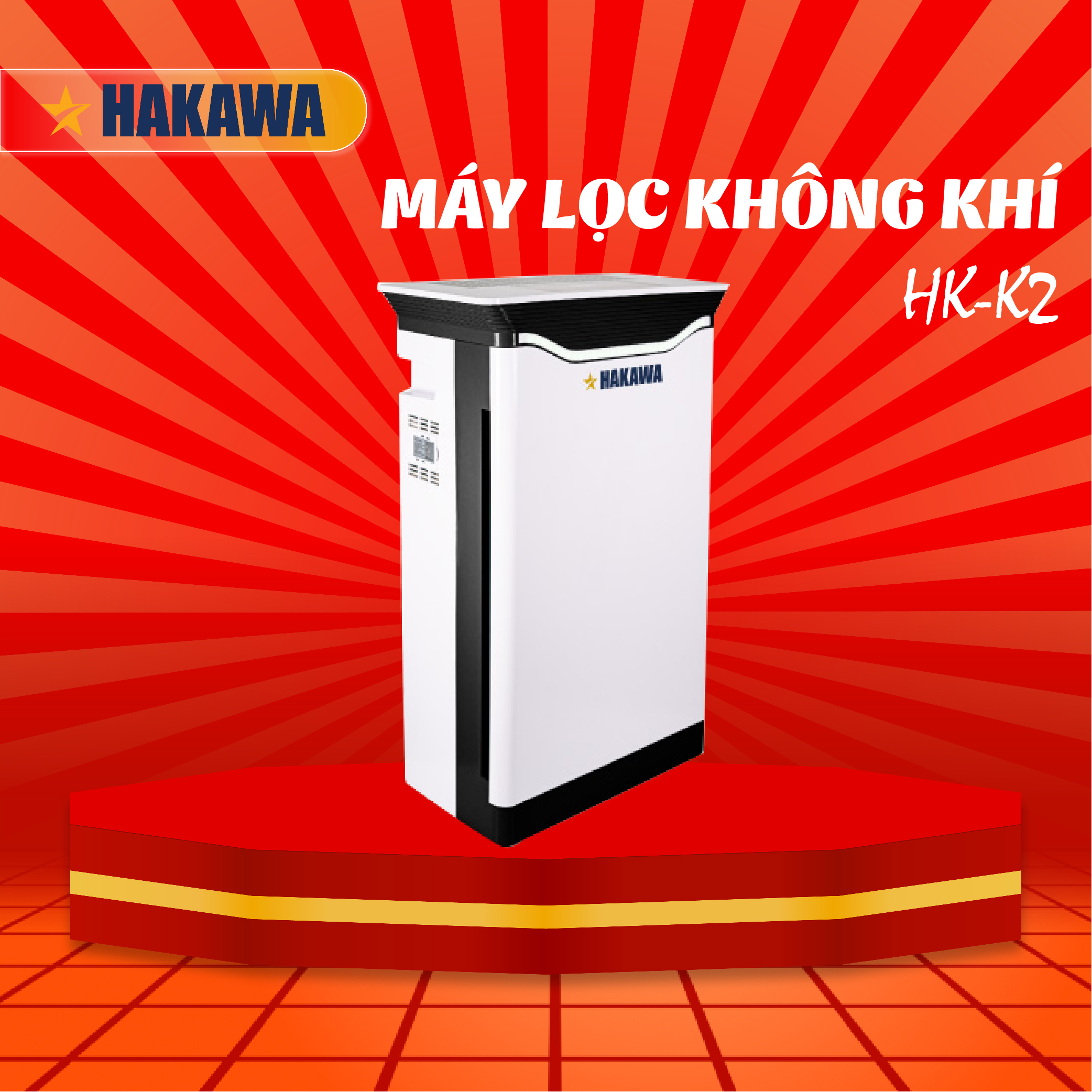 MÁY LỌC KHÔNG KHÍ HAKAWA HK-K2 - HÀNG CHÍNH HÃNG - BẢO HÀNH 2 NĂM