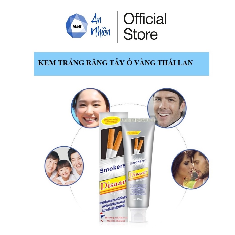 Kem Trắng Răng Disaar Tẩy Ố Vàng Răng Thái Lan 100g - Mẫu mới