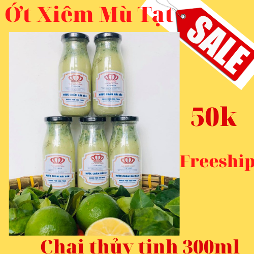 Nước chấm hải sản chấm đồ nướng ăn lẩu ớt xiêm rừng mù tạt vua nước chấm 300ml