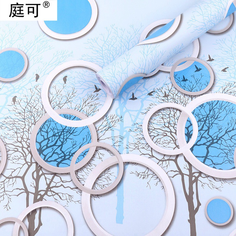 Cuộn 5M decal giấy dán tường - Cây ô tròn