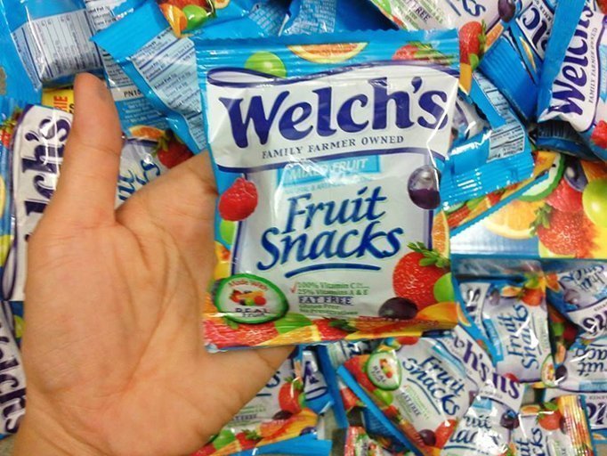 Kẹo dẻo trái cây Welch’s Mixed Fruit – Fruit Snacks Fat Free thùng 2kg 90 gói