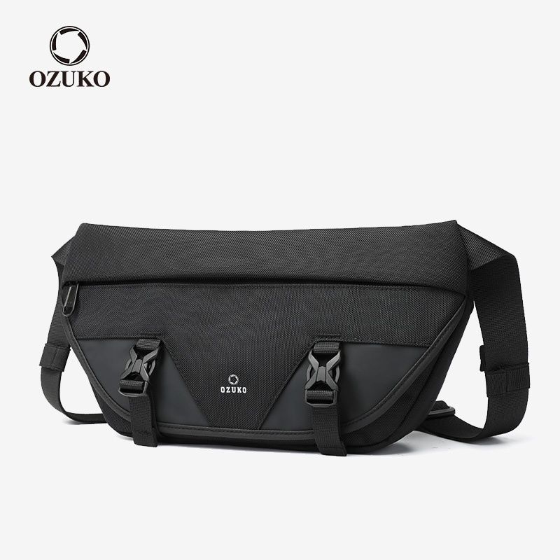 Túi đeo chéo OZUKO thể thao chống thấm nước thời trang cho nam