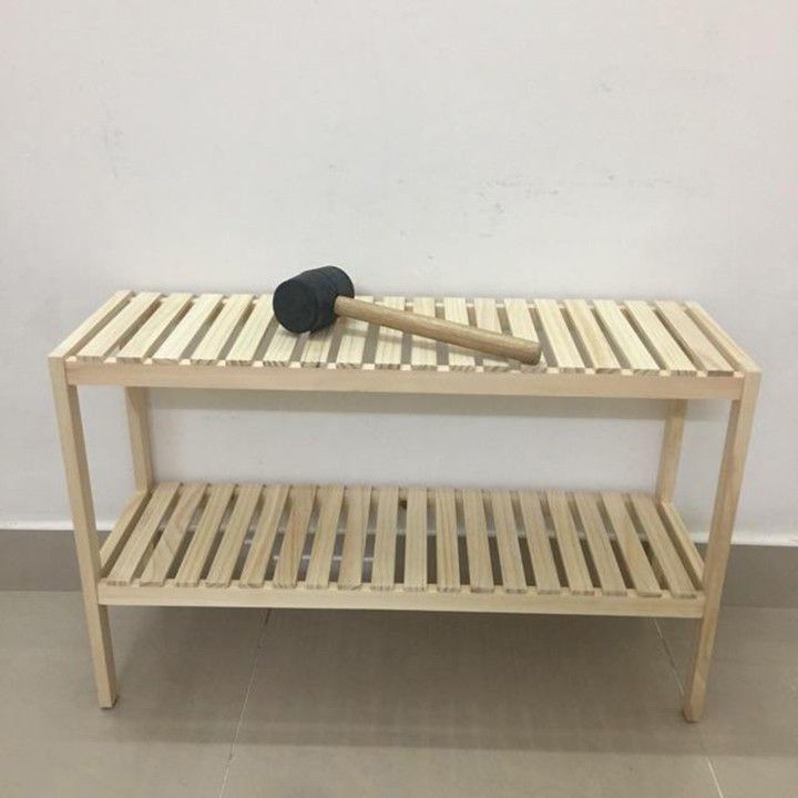 Kệ trang trí, kệ trưng bày gỗ thông (60x40x46)