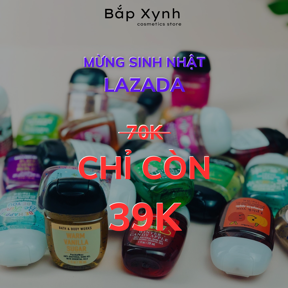 Gel rửa tay khô kháng khuẩn, lưu hương lâu chính hãng Bath and Body Works Mỹ