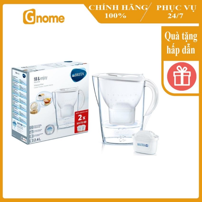 [Sẵn 2 lõi lọc Made in Germany] Bình lọc nước Brita 2.4L