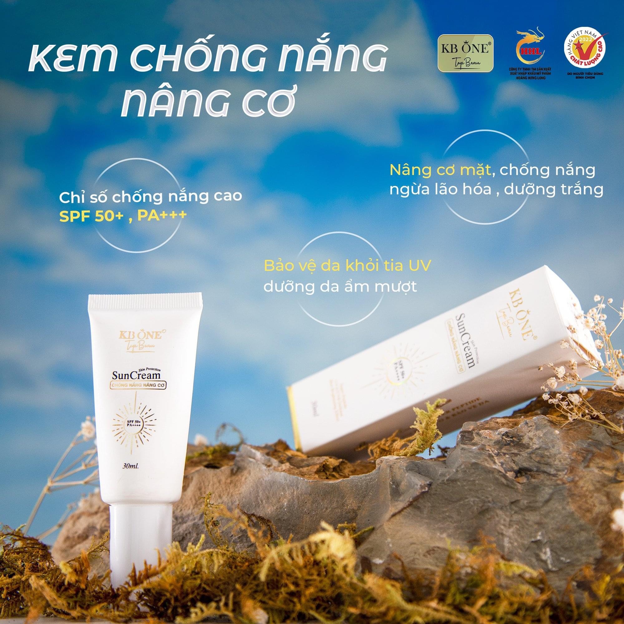 Kem chống nắng nâng cơ kbone 30ml mẫu new