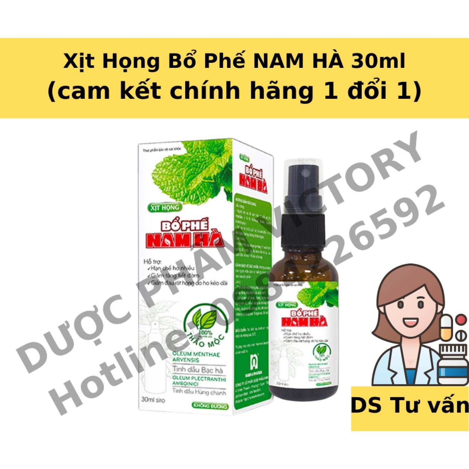 Xịt họng bổ phế nam hà 30ml