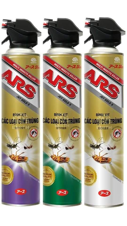Bình xịt các loại côn trùng ars jet gold s 600ml