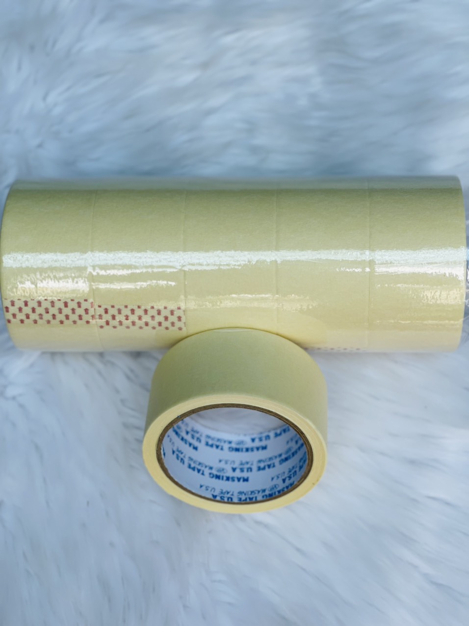 01 cây/06 cuộn băng keo giấy loại dày rộng 5cm – siêu dính