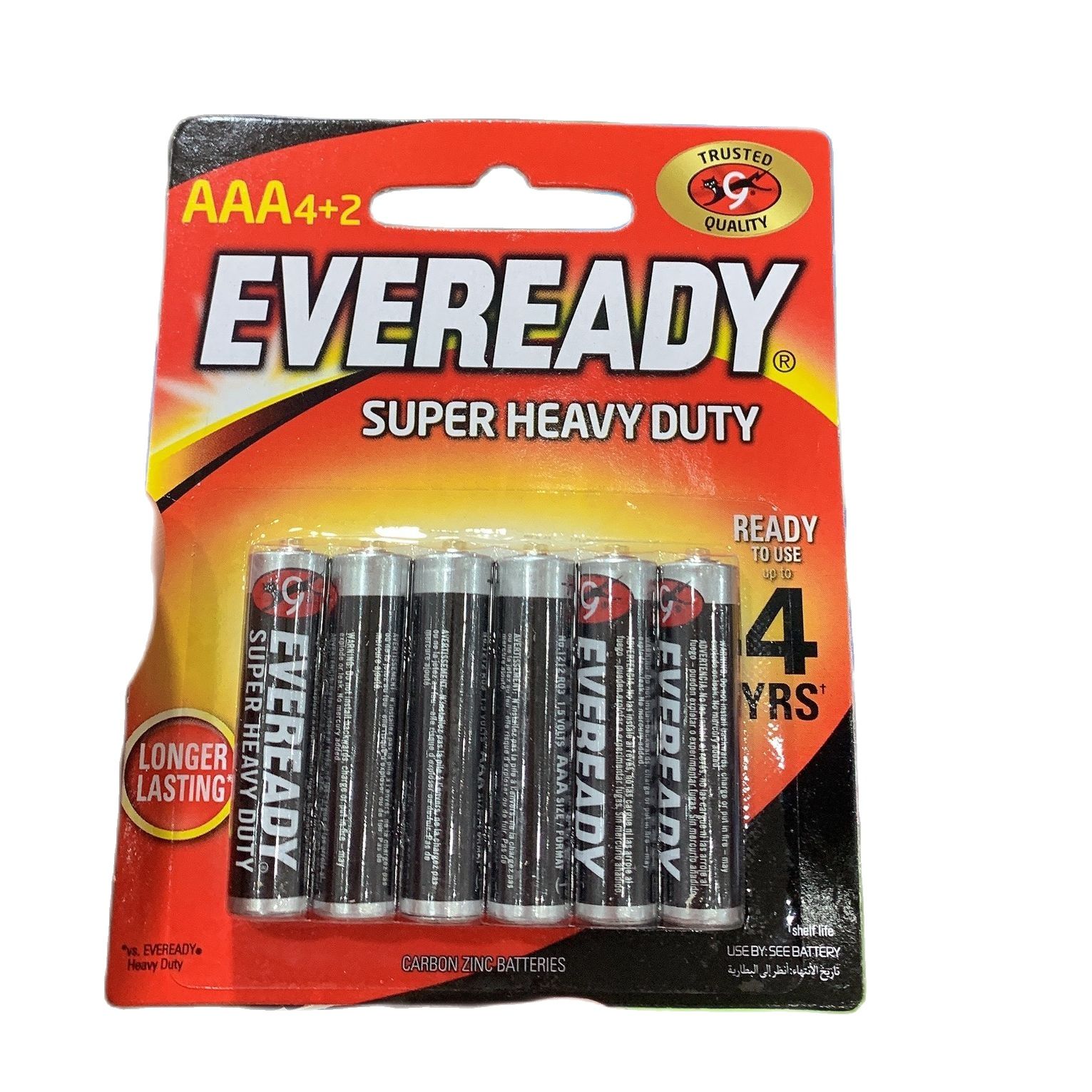 Pin AAA Eveready 1215-BP6 Heavy Duty 1.5V - Vỉ 6 viên