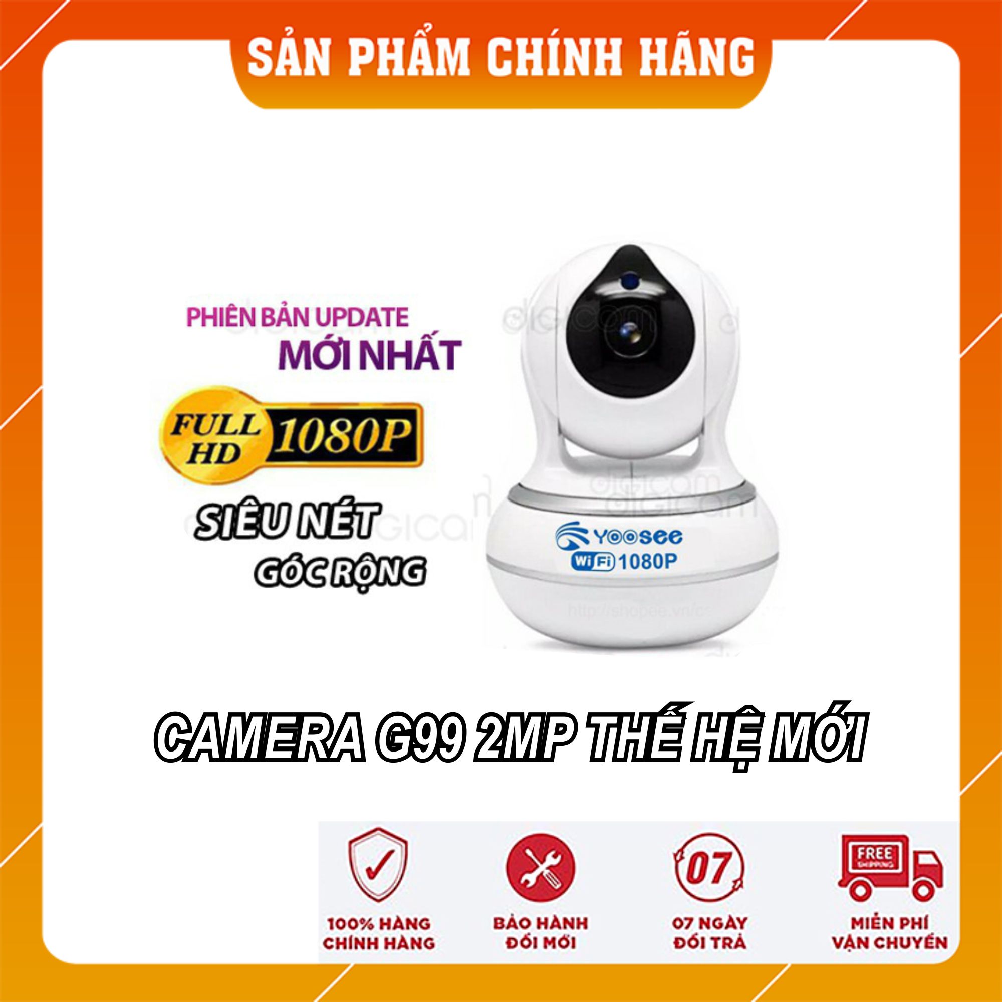 Camera ip yoosee thông minh thế hệ mới g99 - siêu nét fhd 2.0mpx