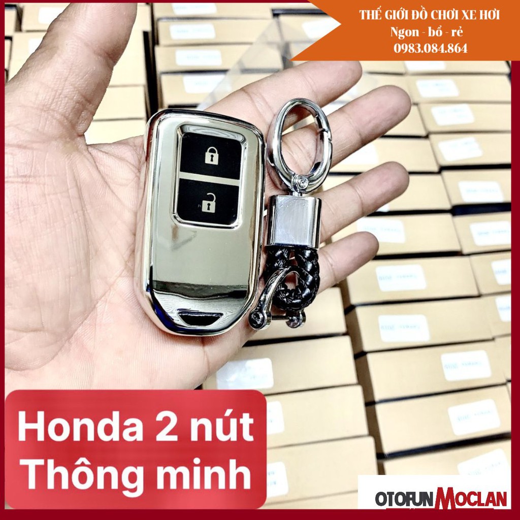 Ốp bao chìa khoá Honda City, CRV, CIVIC, ACCORD, CR-V - chất liệu silicon tráng gương