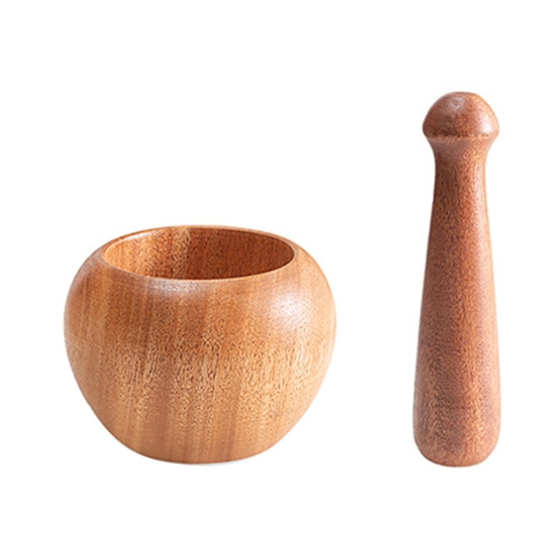 【CC】™♨۩ Mortar and Pestle Set Garlic Spices Press Grinding for Home Cooking Multifunction Grinder Q84D