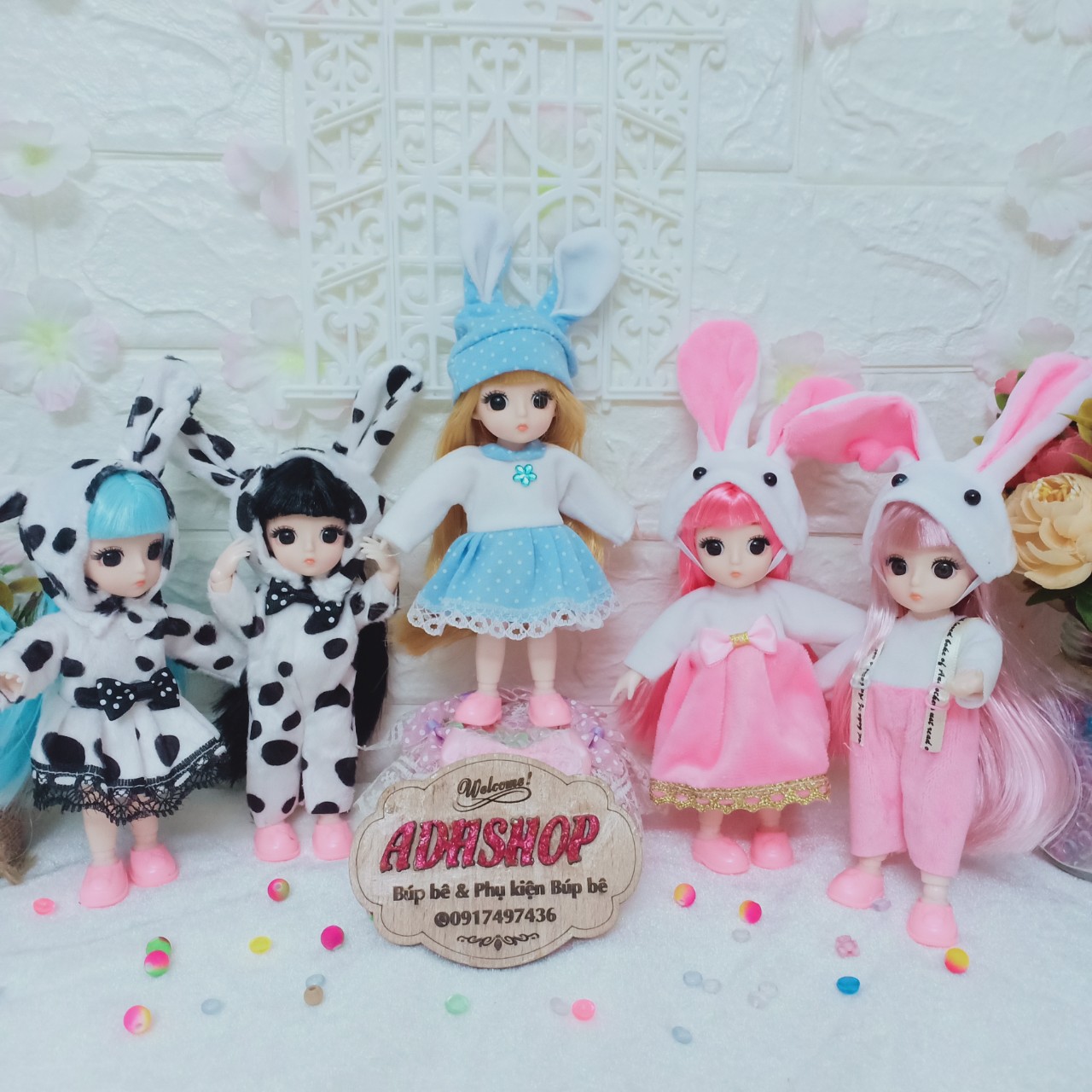 Váy đầm búp bê baboliy 16cm ms20-25