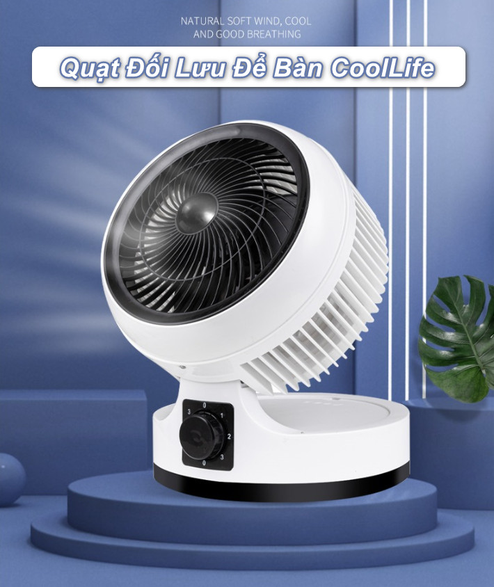 [HCM] - Quạt Đối Lưu Để Bàn CoolLife - BestMartVN Giá 841,700 Đồng*Miễn phí vận chuyển