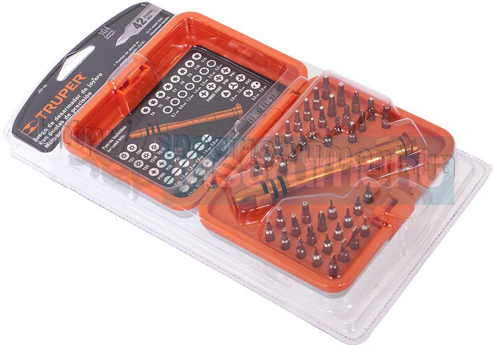 Bộ tuốc nơ vít sửa chữa điện tử 43 chi tiết Truper 14163