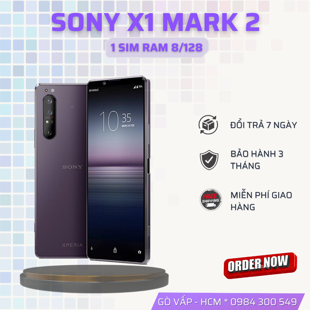 Điện thoại sony x1 mark 2 nhật máy đẹp nguyên zin 1sim ram 8/128