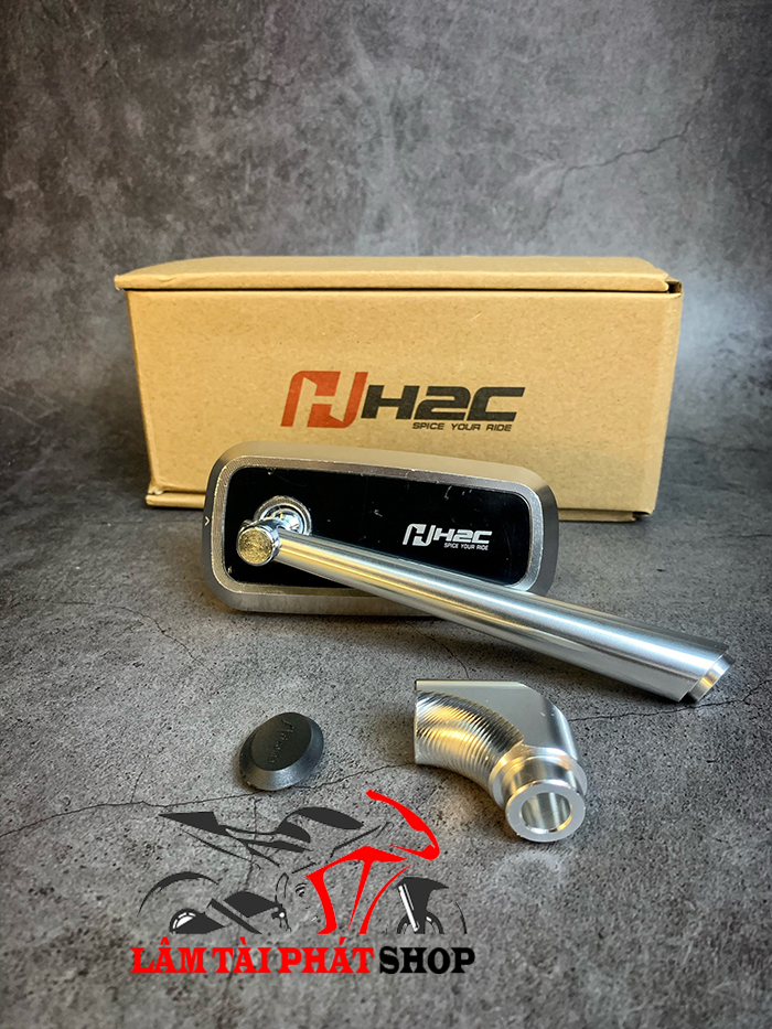 Kính h2c vuông / gương chiếu hậu xe máy h2c full phụ kiện