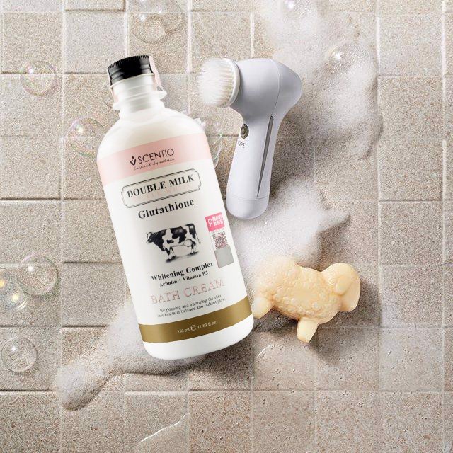 Sữa tắm trắng da thái lan scentio double milk 350ml