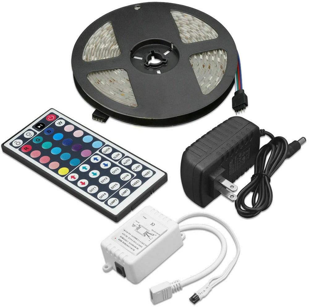 Bộ đèn LED dây dán 5050-5m phủ keo silicon đổi 7 màu RGB (RGB)
