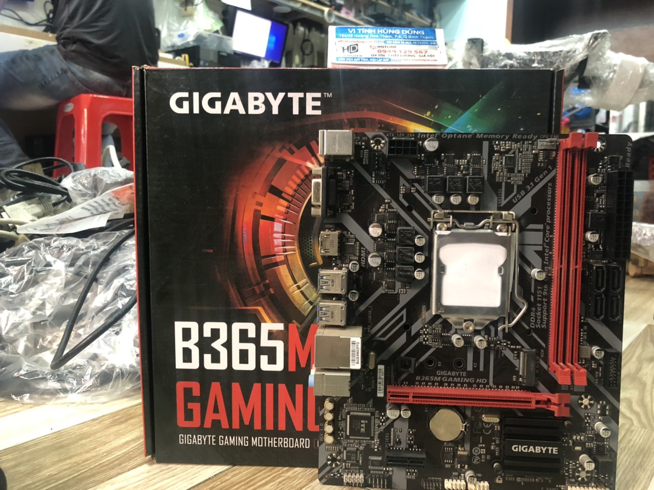 Main b365 gigabyte b365m gaming hd bh 01 tháng