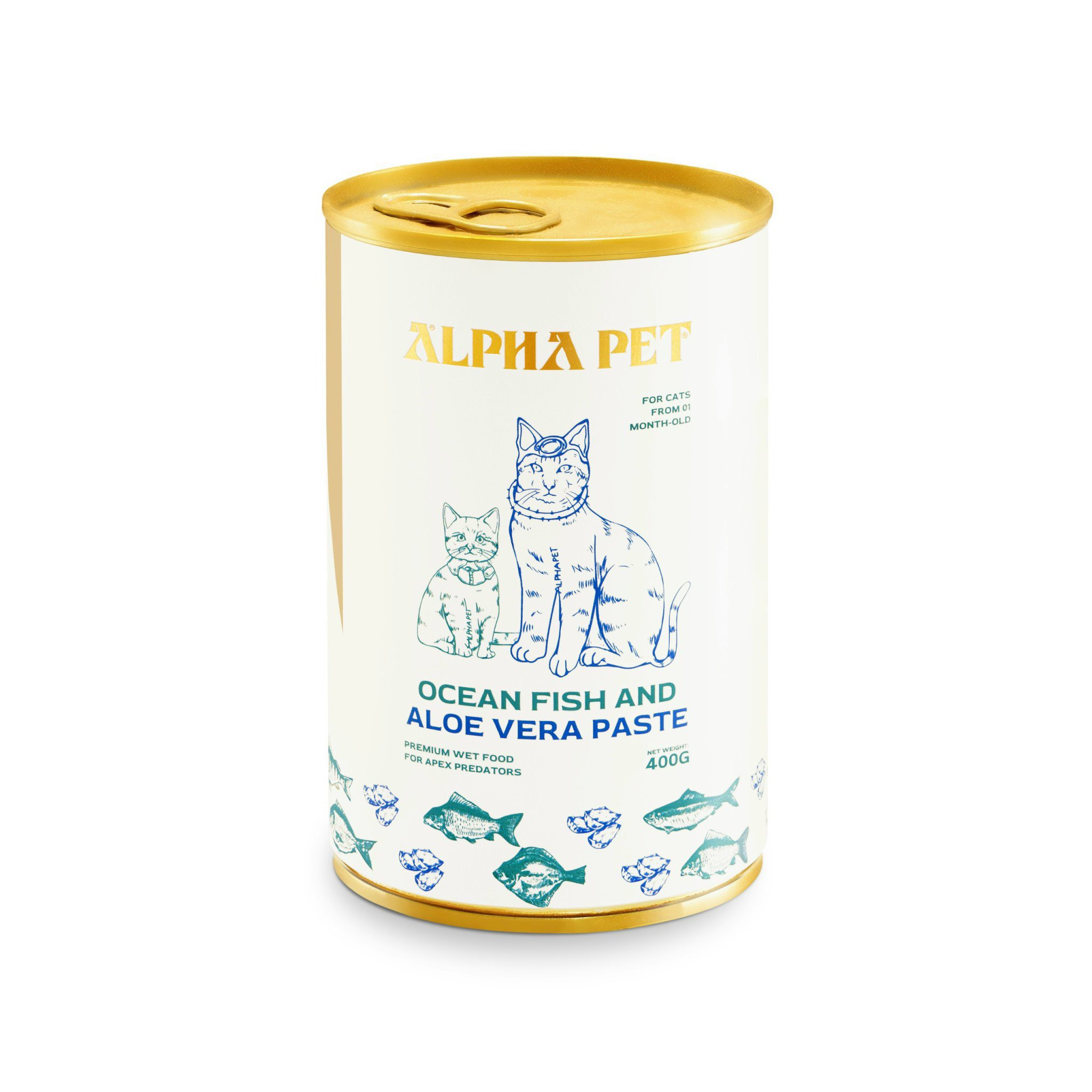 Pate alpha pet lon 400g 8 vị cho chó & mèo