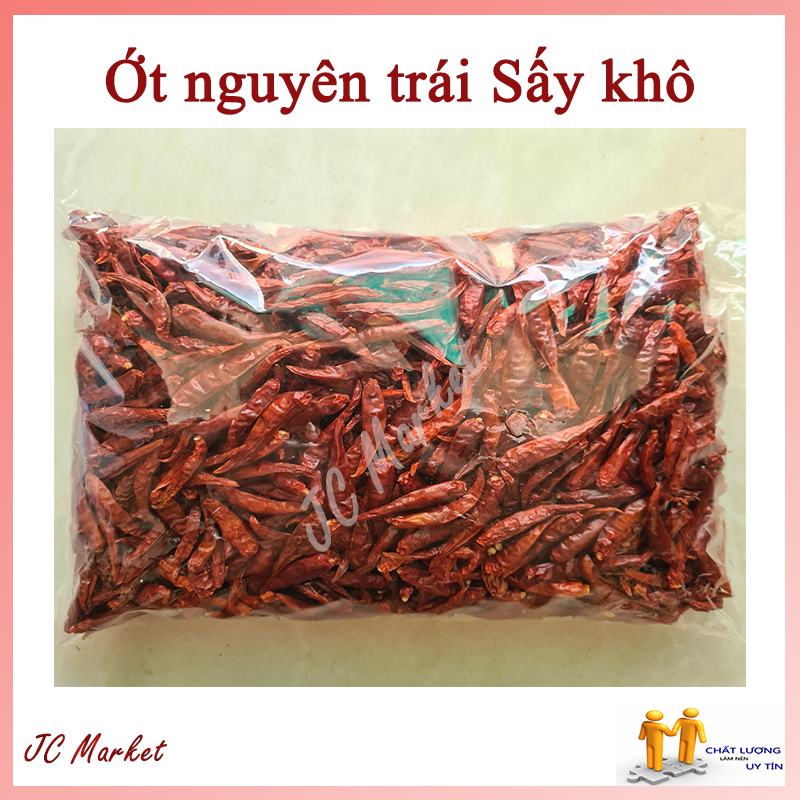 Ớt nguyên Trái Sấy khô hàng ngon 500gram