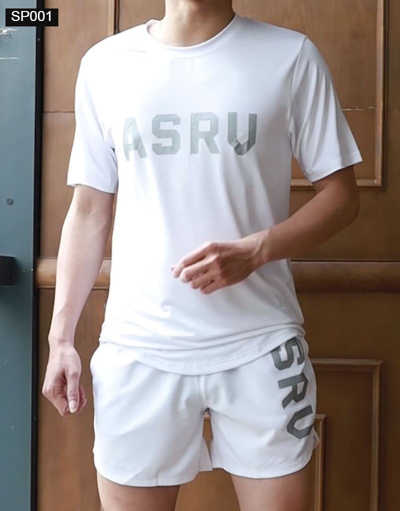 Bộ Đồ Tập Gym Nam ASRV Thun Lạnh Co Giãn 4 Chiều SP001