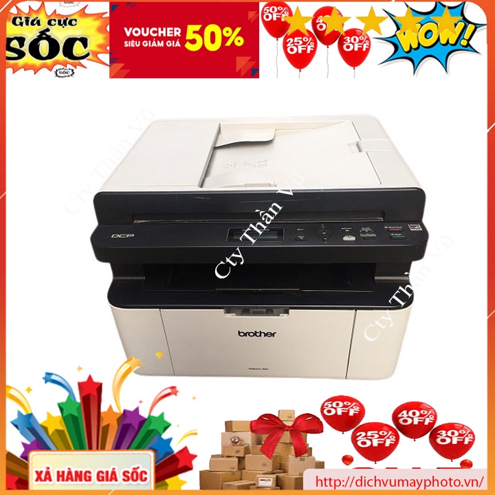 Máy in laser đa chức năng Brother DCP-1616nw in mạng in wifi không dây photo copy Scan màu chất lượng INECO