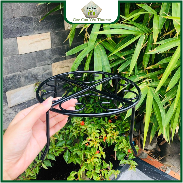 Chân đế kê chậu hoa nhỏ tròn cao 11cm, decor siêu đẹp
