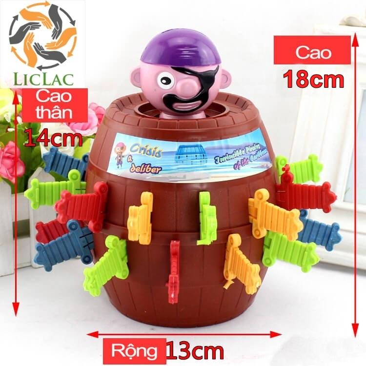 Đồ Chơi Đâm Hải Tặc 16 kiếm - Lucky Game, loại lớn 17cm x 12cm, Đồ chơi giải trí kịch tính dành cho mọi lứa tuổi